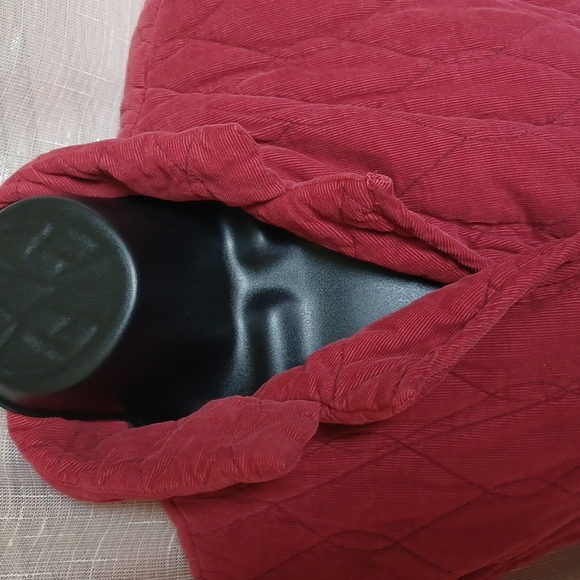 Habitat Burgundy Quilted 3 Button Vest, Size S - Picture 2 of 6